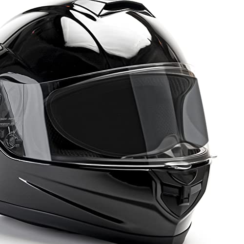 Anti Fog and Smoke Tint Motorcycle Helmet Visor Film,Universal Fit | 272x91mm,For Most Full Face and Open Face Helmets,Easy Tool Free,Sun Protection - size: SMOKE TINT