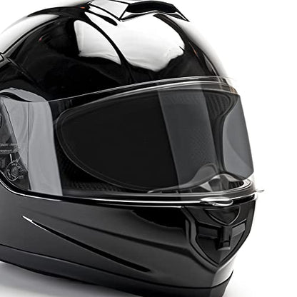 Anti Fog and Smoke Tint Motorcycle Helmet Visor Film,Universal Fit | 272x91mm,For Most Full Face and Open Face Helmets,Easy Tool Free,Sun Protection - size: SMOKE TINT
