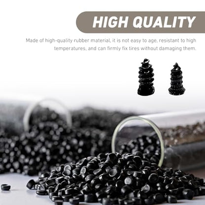 40PCS Car Tire Repair Nails Kit, Vacuum Tire Puncture Repair Screw Tool Kit, Outdoors Self-service Quick Puncture Maintenance Accessories, for Most Cars, Motorcycles, ATVs (Black)
