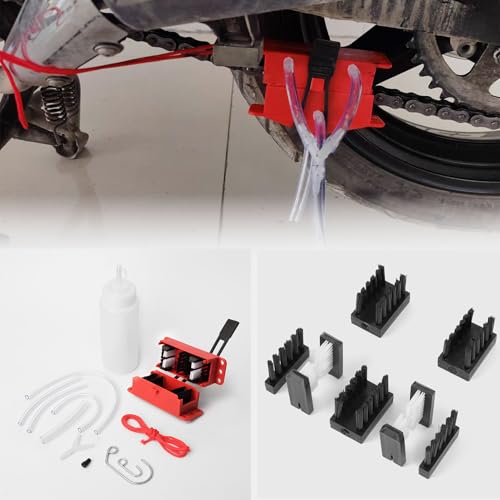 WOOGA Motorcycle Chain Cleaner Mountain Cycling Cleaning Kit Portable Bicycle Chain Cleaner Bike Brushes Scrubber Wash Tool Outdoor Accessories(Brush Head) - color: Brush Head