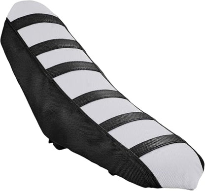 Electric Dirt Bike Seat Cover for Yozma In 10 E-Bike Non-Slip Soft Cushion Black - color: black background white stripes