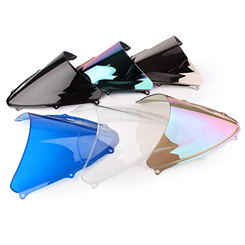 Motorcycle Windshield Fits uzuki GSXR 600/750 2006-2007 K6, Silver - color: Silver