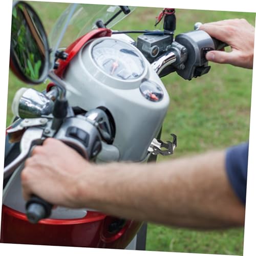 PRETYZOOM Hook Motorcycle Motorbike Electric Scooter Hook Handlebar Hook Hanger Scooter Front Hook Rear for Holder Riding Universal Hanger Aluminum Alloy Black - color: Black