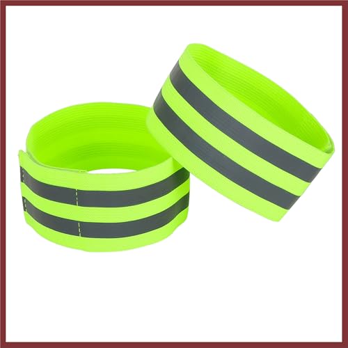 8pcs Reflective Bands for Arm Reflective Armbands High Visibility Night Cycling Riding Reflector Tape Straps Bracelet Green Replace Parts
