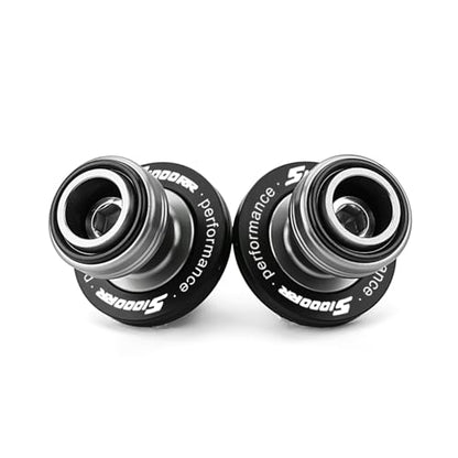 Compatible with Motorcycle S1000RR S1000R S1000XR S 1000RR 1000R 1000XR 2008-2023 2024 2025 2026 Front Wheel Axle Crash Protector Pad Rear Swingarm Spools Slider Stand Accessories (Black) - color: Black
