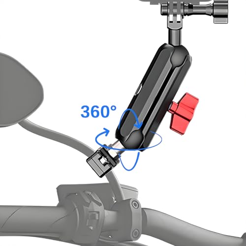 1" Ball Mount Adapter Base with M6 Threaded Bolt, Aluminum Alloy Ball Mount Base, Compatible with RAM Mounts Part B Size Double Socket Arm & Bike Motorcycle Phone Holder