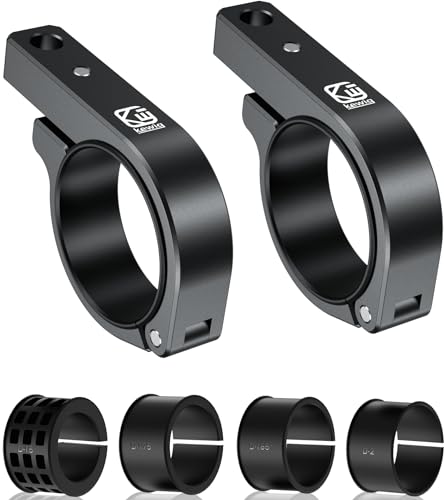 BRCOVAN 2PCS, Metal Light Bar Mounts, Off-Road LED Light Mounting Bracket | Fit for Round Rails / Roll Cage Bars 1.5" 1.75'' 1.85" 2'' 2.1" in Diameter, for Motorcycle ATV UTV Car Boat Truck