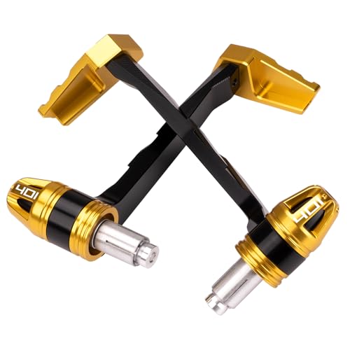 Motorcycle Brake Clutch Lever Guard Protector for Svartpilen 401 2015-2024 Vitpilen 401 2016-2024 with Bar Ends Fits 7/8" Handlebars T6061 Aluminum Accessories (Gold) - color: Gold