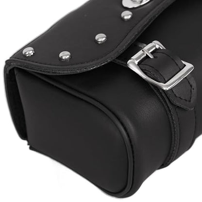 Daniel Smart Two Strap Tool Bag with Stud Design -Waterproof and Durable Premium Synthetic Leather with Stunning Twist and Pin Buckle Lock - style: Ds5602s-fbm