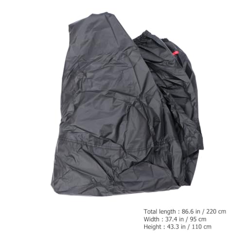 Universal Outdoor Motorcycle and ATV Cover Waterproof Sun Protection Oxford Cloth with Double Stitched Seams and Windproof Clasp, Anti-Theft Design for All-Season Use
