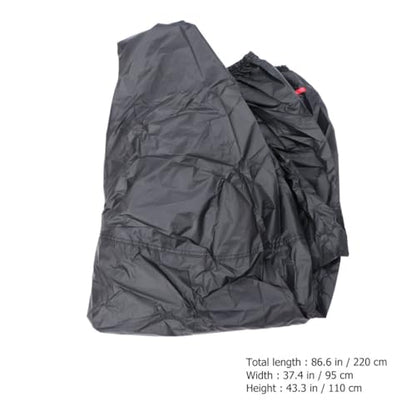 Universal Outdoor Motorcycle and ATV Cover Waterproof Sun Protection Oxford Cloth with Double Stitched Seams and Windproof Clasp, Anti-Theft Design for All-Season Use