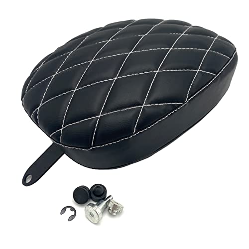 Solo Rear Passenger Seat for Harley Davidson Sportster X48 XL883 XL1200 72 2004-2019 Motorcycle Accessories Leather Pillion Cushion Pad (Black-B) - color: Black-B