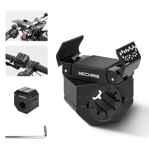 Phone Holder for Bike - Aluminum Alloy Bike Phone Mount Holder,360° Adjustable Handlebar Cellphone Stand-Horizontal & Vertical Vlog Shooting, Ebike Accessories Fit for Motorcycle/Scooter,Black 88001B - color: Black