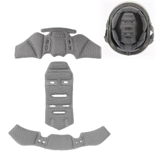 Helmet Pads for Bell Pit Boss / Pit Boss Carbon, Multi-Sport Helmet Pad Inserts, Helmets Replacement Memory Foam Padding Kits Set Accessories, Comfort, Soft and Breathable - color: B Gray