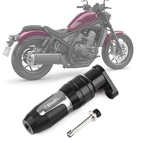 For Rebel CMX 1100 CMX1100 2021 Motorcycle CNC Accessoires Falling protection Exhaust Slider Crash pad slider with logo - color: titanium