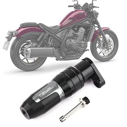 For Rebel CMX 1100 CMX1100 2021 Motorcycle CNC Accessoires Falling protection Exhaust Slider Crash pad slider with logo - color: titanium