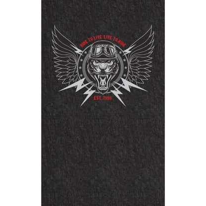 PIG Personalized Motorcycle Mat | Animal with Wings | 3' x 10' Custom Text Motorcycle Parking Mat | PM70057POR-3X10T-BK