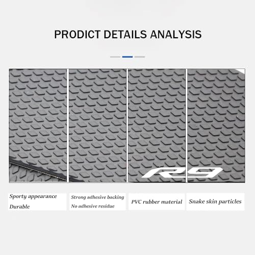 2025 New For YAMAHA YZF-R9 YZF R9 2026 Side Fuel Tank pad Tank Pads Protector Stickers Knee Grip Traction Pad （black）