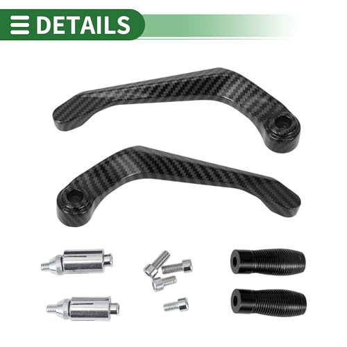 7/8" 22mm 15/16" 24mm Motorcycle Hand Grips Cover Kit Aluminum Alloy Rubber Handlebar Grips Diamond Pattern Side Checkered Diamond Pattern Black - color: Black