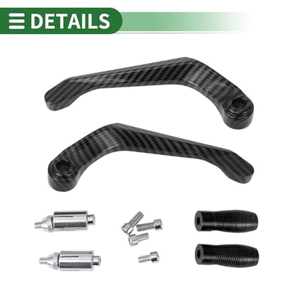 7/8" 22mm 15/16" 24mm Motorcycle Hand Grips Cover Kit Aluminum Alloy Rubber Handlebar Grips Diamond Pattern Side Checkered Diamond Pattern Black - color: Black