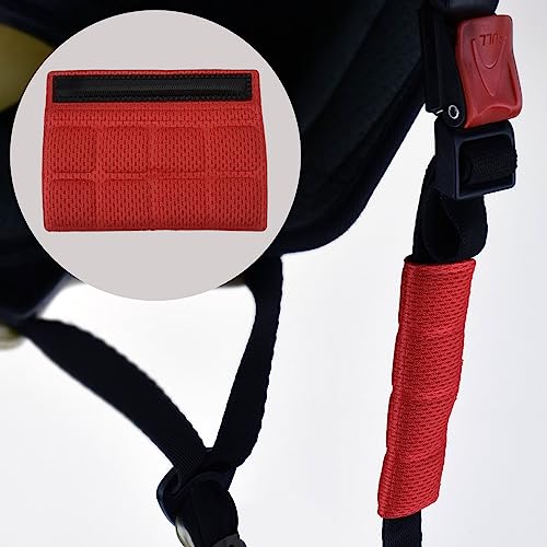 2 Set Cycle Helmet Pads, Helmet Padding Kit, Universal Foam Pads for Motorcycle Bike Cycling Helmet (Red) - color: Red