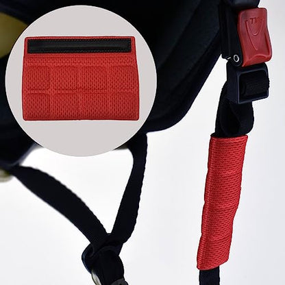 2 Set Cycle Helmet Pads, Helmet Padding Kit, Universal Foam Pads for Motorcycle Bike Cycling Helmet (Red) - color: Red