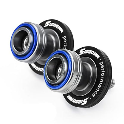 Compatible with Motorcycle S1000RR S1000R S1000XR S 1000RR 1000R 1000XR 2008-2023 2024 2025 2026 Front Wheel Axle Crash Protector Pad Rear Swingarm Spools Slider Stand Accessories (Blue) - color: Blue