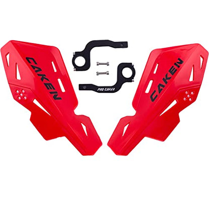 Universal 7/8" 22mm and 1 1/8" 28mm Handle Bar Hand Guards CNC Bracket for Dirt Bike Motocross ATV Scooter for CRF KLX KX LTR TRX SX SXF EXC XCW Grizzly hawk 250 Bicycles-Red - color: Red