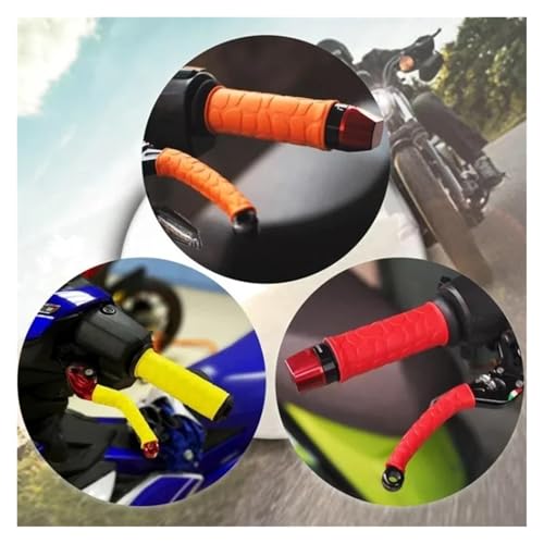 Non-Slip Rubber Grip Glove Motorcycle Handle Cover Universal Heat Shrinkable Grip Cover Sleeve Handlebar Covers Accessories Handlebars Grips - color: Red