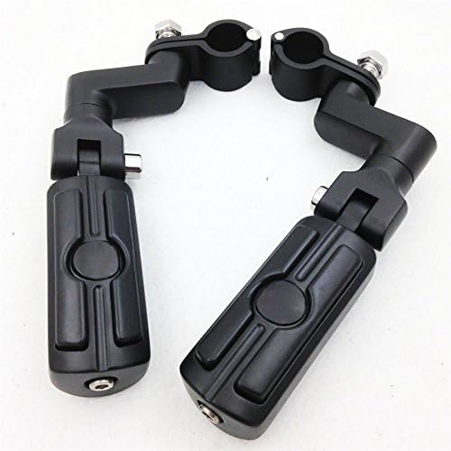 XKMT-Front Rider 1.5" 1 1/2" Highway Radical Skull Foot Peg Clamps Compatible With TRIUMPH ROCKET 3 2300cc Motorcycle [B012FGV8UC]