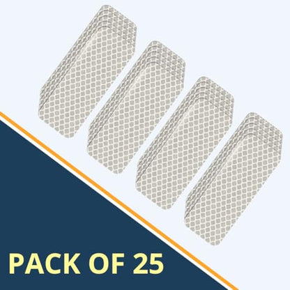 Reflective Stickers, 25 Pcs, 3MDG3, 3.15" x 1.18", Yellow-Green (Silver) Ultimate in Safety Technology. - color: Silver