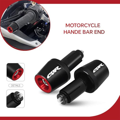MFGZD Motorcycle Bar Ends Plug,CNC Aluminum Alloy Handlebar Ends Grips Plug For Honda CBR1000RR CBR500R CBR650R CBR600RR CBR400RR CBR650F CB650R CB650F CBR250R CBR600 F1/F2/F3/F4 CRF1000L - size: For CBR Red