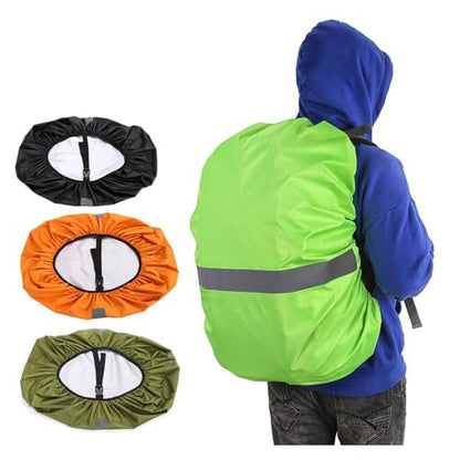 Backpack Rain Cover Reflective Rain Cover Backpack Waterproof Bag Dust Raincover Outdoor Camping Hiking Climbing Journey Sunscreen - color: B-Red, size: Other