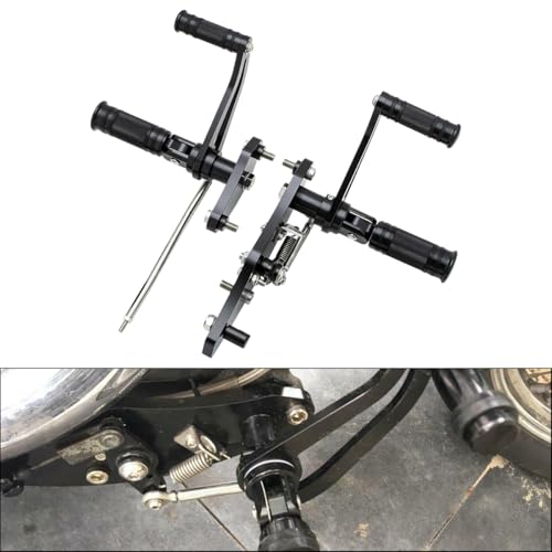 CNC Black 2.17" Forward Controls Foot Pegs Footrests Shift Levers Linkages Kits Compatible with 1995-2006 Kawasaki Vulcan 800 VN800 A B Classic E Drifter - color: Black B, size: VN800