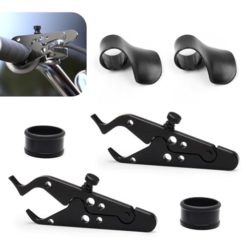 WZP Motorcycle Throttle Assist, ABS Plastic Motorcycle Cruise Control, 2PCS Wrist Hand Grips, 2PCS Motorcycle Throttle Lock with 2 Silicone Ring, Universal Control Crucero Moto Accessories