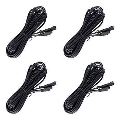 Battery Tender 25 Foot Extension SAE Cable 4 Pack - Designed for Use with Battery Tender Chargers - Quick Connect Plugs for Easy Connection to Motorcycle, Cars, ATVs and More - 081-0148-25-BG4 - style: 25 feet, Pack of 4