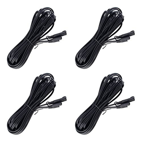 Battery Tender 25 Foot Extension SAE Cable 4 Pack - Designed for Use with Battery Tender Chargers - Quick Connect Plugs for Easy Connection to Motorcycle, Cars, ATVs and More - 081-0148-25-BG4 - style: 25 feet, Pack of 4
