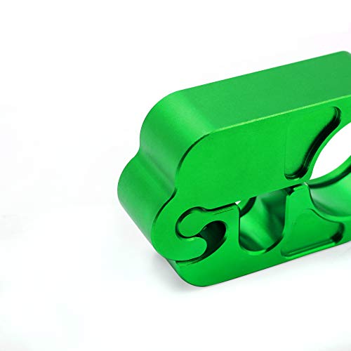 BAIONE Motorcycle Grip Lock Handlebar Throttle Security Lock Anti-Theft Scooters fit for ATV Motorcycles Dirt Street Bike (Green) - color: Green