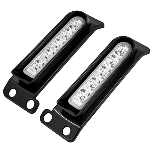 LED Filler Panel Lights Rear Fender Light Turn Signals Fit for Harley Touring Road Glide FLTR Electra Glide FLHT Road King FLHR Ultra Limited FLHTK 2014-2024 (Black Housing Clear Len) - color: Black Housing Clear Len