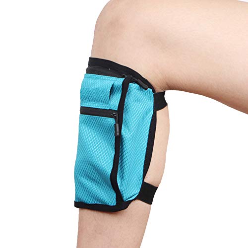 Non-Slip Band Smartphone Holder for Equestrian Riders on The Calf, All Purpose Sport Bag Leg Pouch for Running, Walking, Equestrian as Purse or Phone Holder, Blue - color: Blue