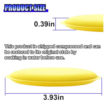 Car Wax Applicator Pads, 3.93 Inch Soft Buffing & Detailing Foam Pads, Round Sponge Fine Polishing Pad, Auto Cleaning Tool for Applying Waxes, Polishes & Dressings (6PCS) - size: 6PCS
