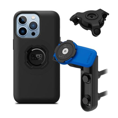 Quad Lock Brake/Clutch Motorcycle Phone Mount with Vibration Dampener and MAG Phone Case for iPhone 13 Pro - size: iPhone 13 Pro