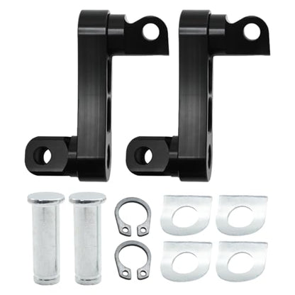 Adjustable Footpegs Highway Pegs Male Mount Foot Peg Clamp Support Extensions Bracket Replacement for Harley Davidson Sportster Dyna Softail Touring Road King Street Glide Road Glide Black