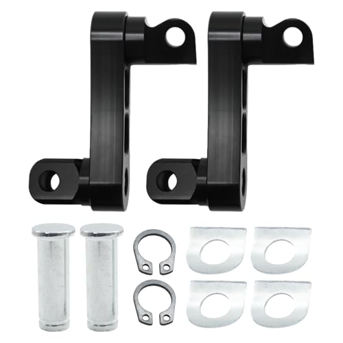 Adjustable Footpegs Highway Pegs Male Mount Foot Peg Clamp Support Extensions Bracket Replacement for Harley Davidson Sportster Dyna Softail Touring Road King Street Glide Road Glide Black