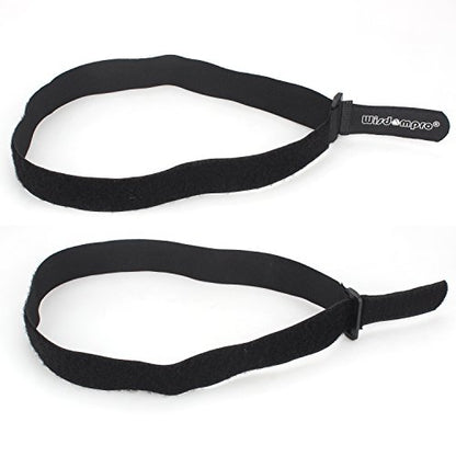 12 Pack 1 x 24 Inches Hook and Loop Reusable Fastening Cable Tie Down Straps by Wisdompro - Reusable, Durable Functional Cinch Strap to Keep Your Home, Office, Workspace from Tangled Messes of Cords - size: 1 x 24 Inch, 12 Pack