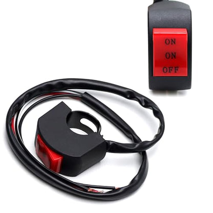 iJDMTOY Universal Fit 7/8-Inch Handlebar Dual Flip On/On/Off Switch, Compatible with Motorcycle Dirt Bike ATV UTV Lights (Headlight, Fog/Driving Light, Light Bar) or Horn, etc - style: Dual Switches