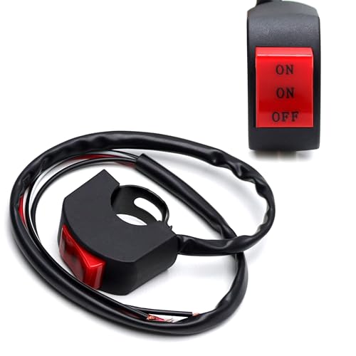 iJDMTOY Universal Fit 7/8-Inch Handlebar Dual Flip On/On/Off Switch, Compatible with Motorcycle Dirt Bike ATV UTV Lights (Headlight, Fog/Driving Light, Light Bar) or Horn, etc - style: Dual Switches