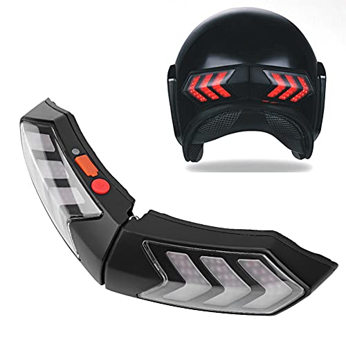 Motorcycle Helmet LED Safety Light Turn Brake Lightbar, Increased Visibility for Rear and Side, CFTGIWt0gfoq6pnc