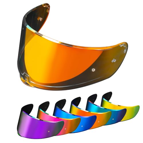 PSLER Sedici Strada 2 Visor - Sedici Strada 2 and Strada 3 Face Shield Motorcycle Helmet visor Accessories Replacement for LS2 FT2 VECTOR Sedici Strada 2 Strada 3 FF801 FF397,Transparent Red - color: Transparent Red
