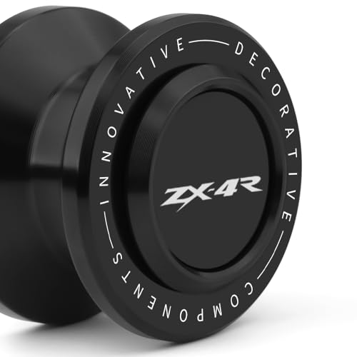 Motorcycle M8 Swingarm Spools Slider Compatible With K.awasaki ZX4R 2023 2024 2025 | Swing Arm Stand Screws Bobbins ZX-4R ZX 4R ZX400 Accessories (black-1) - color: black-1